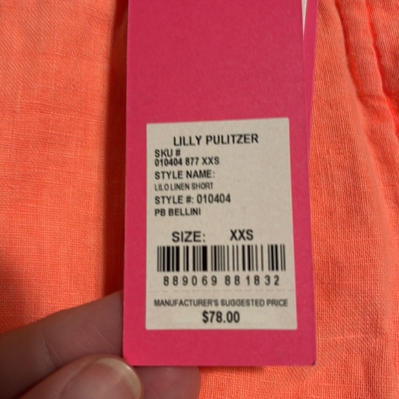 NWT Lilly Pulitzer Lilo Linen Short - Picture 6 of 11